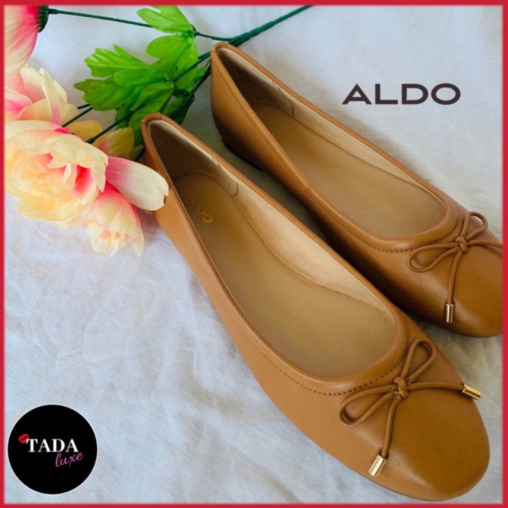 NEW. ALDO Ballet Flats. Cognac